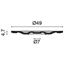 Stropní rozeta R18