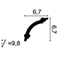 Stropní polystyrenová lišta CB511N