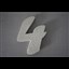 Číslice 4 - typ 4