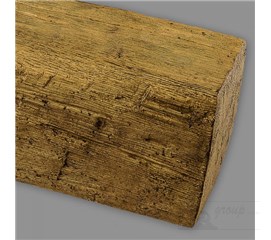 19573 Falešný trám 19x17cm, délka 3m - dub světlý