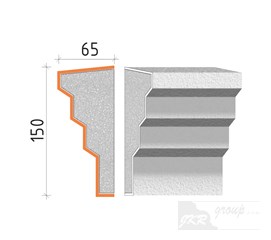 20215 Parapetní římsa