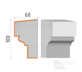21010 Parapetní římsa