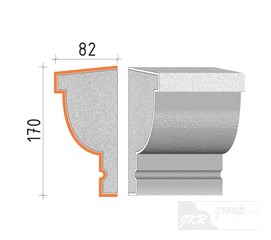 22117 Parapetní římsa