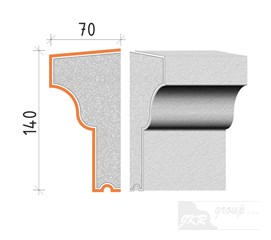 22314 Parapetní římsa