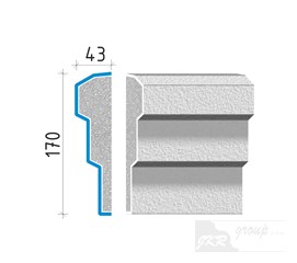 40017 Průběžná římsa