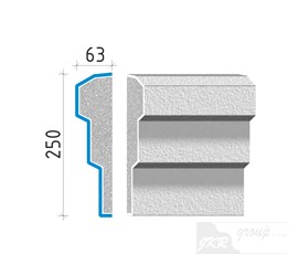 40025 Průběžná římsa