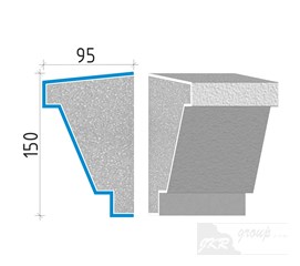 40115 Průběžná římsa