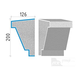 40120 Průběžná římsa