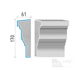 40217 Průběžná římsa