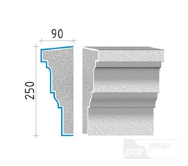 40225 Průběžná římsa