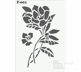F-001 Malířská šablona květina 