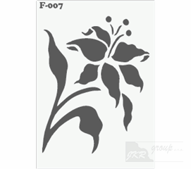 F-007 Malířská šablona květina 