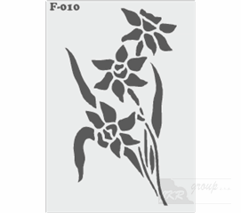 F-010 Malířská šablona květina 