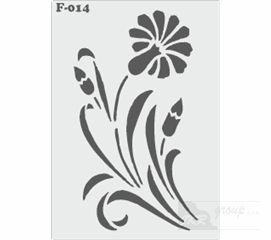 F-014 Malířská šablona květina 