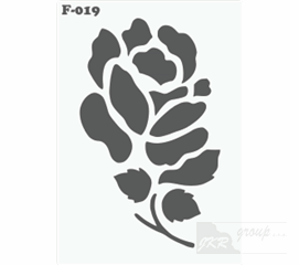 F-019 Malířská šablona květina 