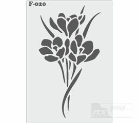 F-020 Malířská šablona květina 