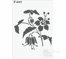 F-027 Malířská šablona květina 