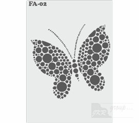 FA-02 Malířská šablona motýl