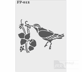 FP-012 Malířská šablona pták 