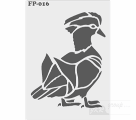FP-016 Malířská šablona pták 
