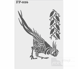 FP-026 Malířská šablona pták 