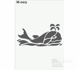 M-003 Malířská šablona velryba 