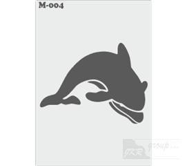 M-004 Malířská šablona delfín 