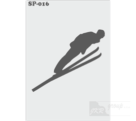 SP-016 Malířská šablona skoky na lyžích