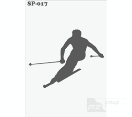 SP-017 Malířská šablona lyžař